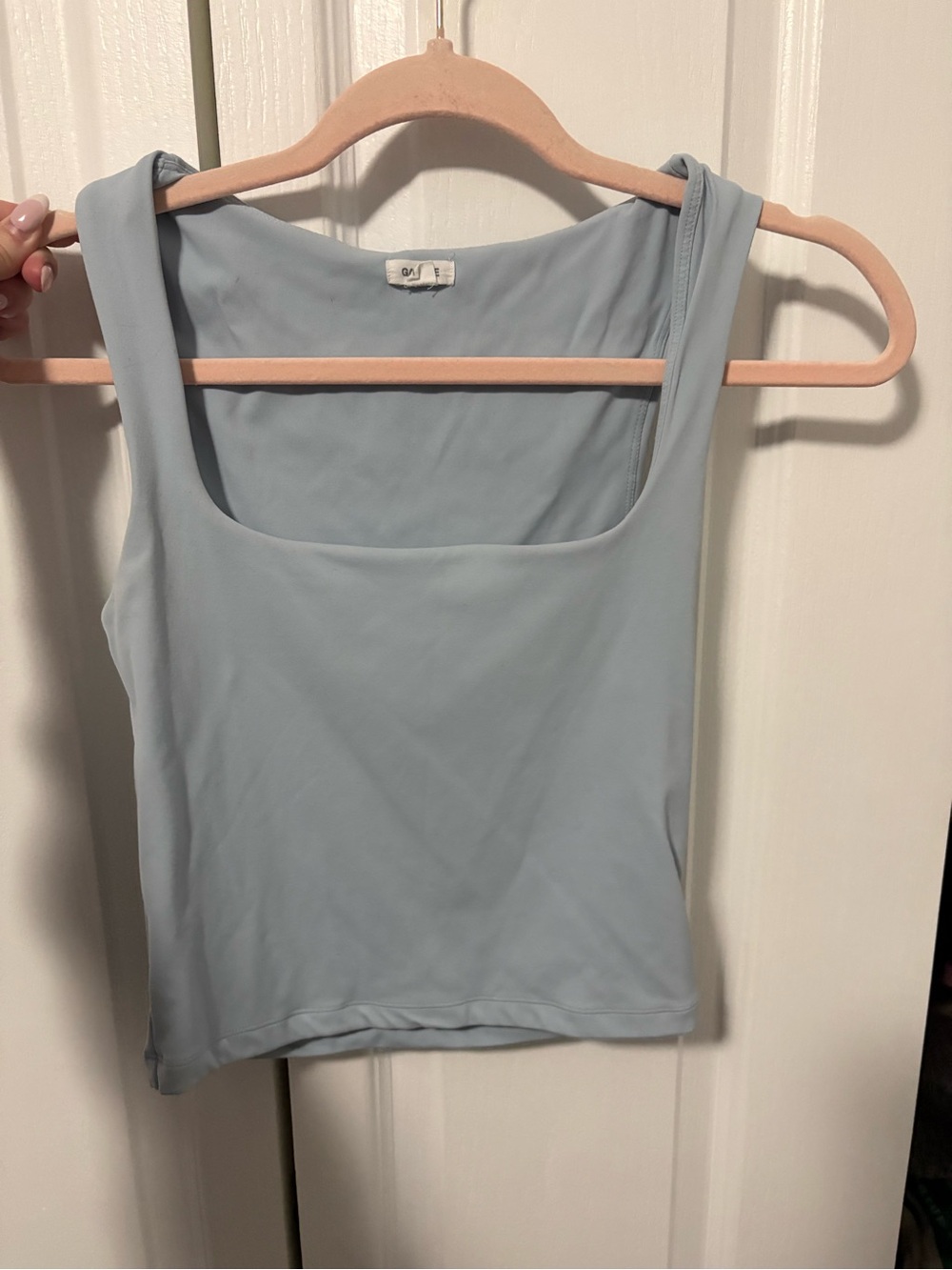 Garage Light Blue Square-Neck Tank Top - Picture 1 of 3